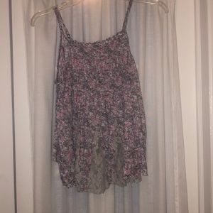 Free People Flowing Floral Tank